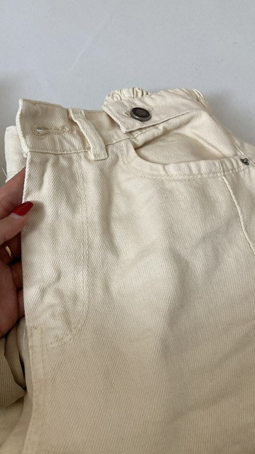 شلوار کتان استخوانی