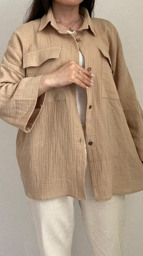 شومیز دبل فیس کرم